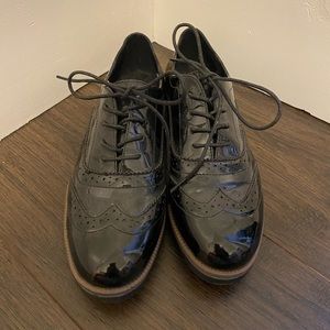 Shiny Black Loafers Size 9.5